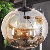 Apedo Hängeleuchte Glas 20cm Bernsteinfarben, 3-flammig