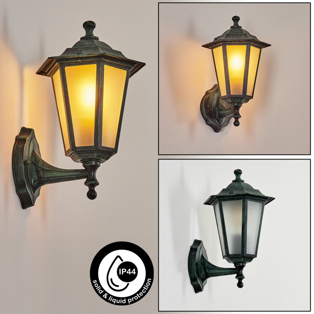 Loria Außenwandleuchte Grün, Schwarz, 1-flammig main product photo
