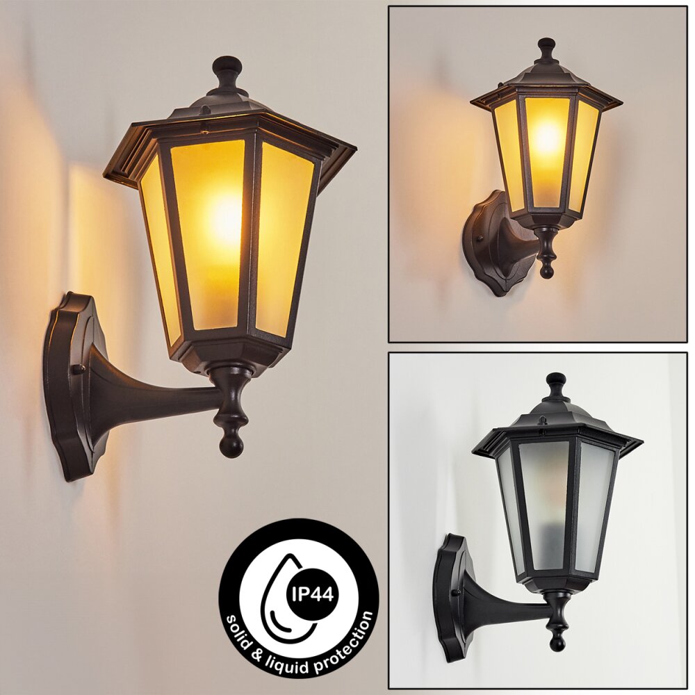 Loria Außenwandleuchte Schwarz, 1-flammig main product photo
