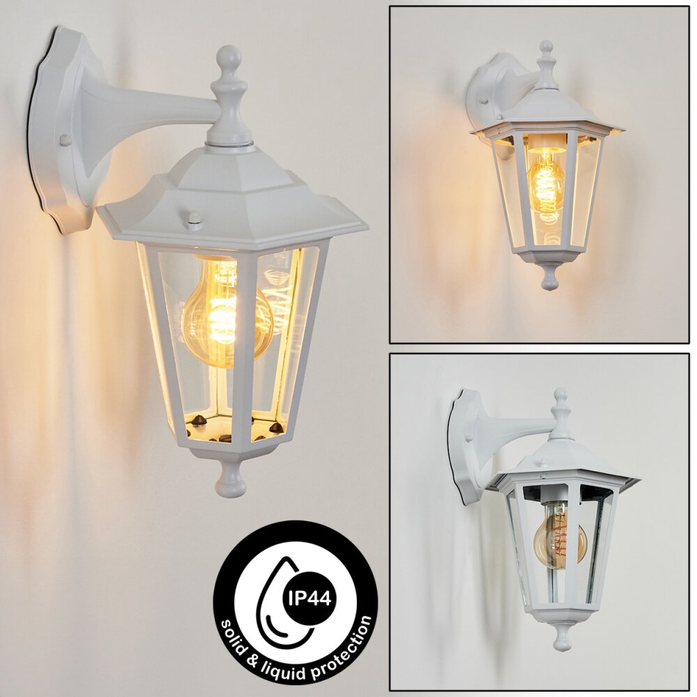 Loria Außenwandleuchte Weiß, 1-flammig main product photo