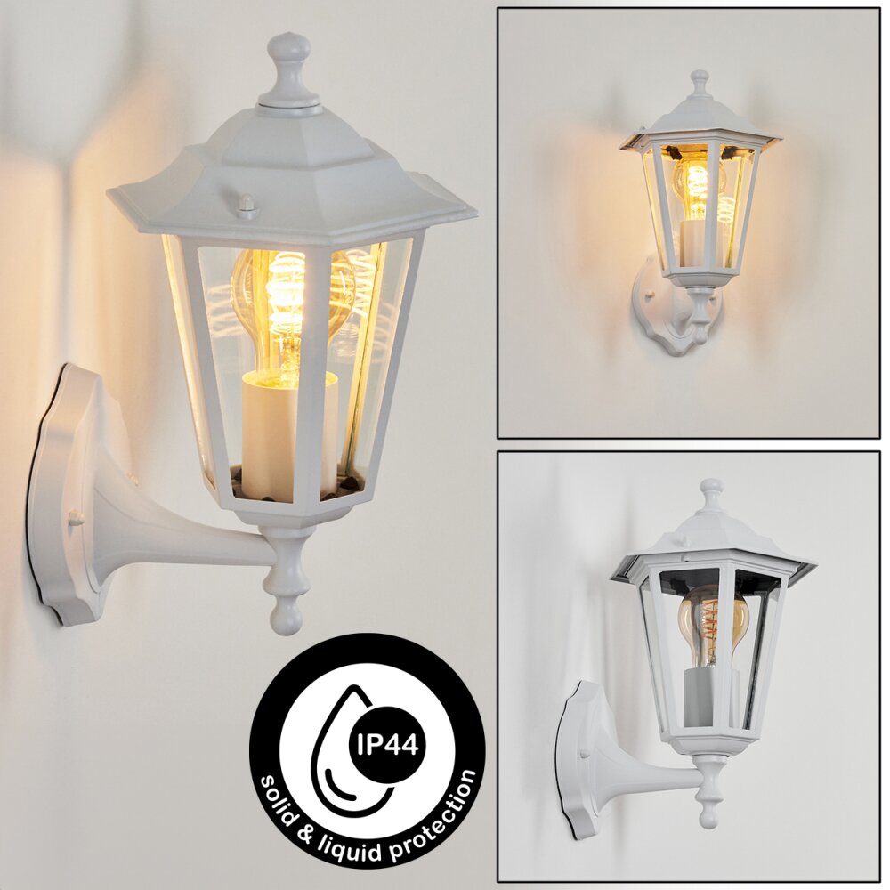 Loria Außenwandleuchte Weiß, 1-flammig main product photo