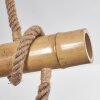 Asmara Pendelleuchte Braun, Naturfarben, 3-flammig