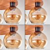 Koyoto Deckenleuchte Glas 15 cm Naturfarben, Schwarz, 6-flammig