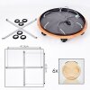 Koyoto Deckenleuchte Glas 15 cm Naturfarben, Schwarz, 6-flammig