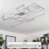 Bacolod Deckenleuchte LED Silber, 1-flammig