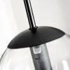 Gastor Hängeleuchte Glas 15 cm Schwarz, 1-flammig