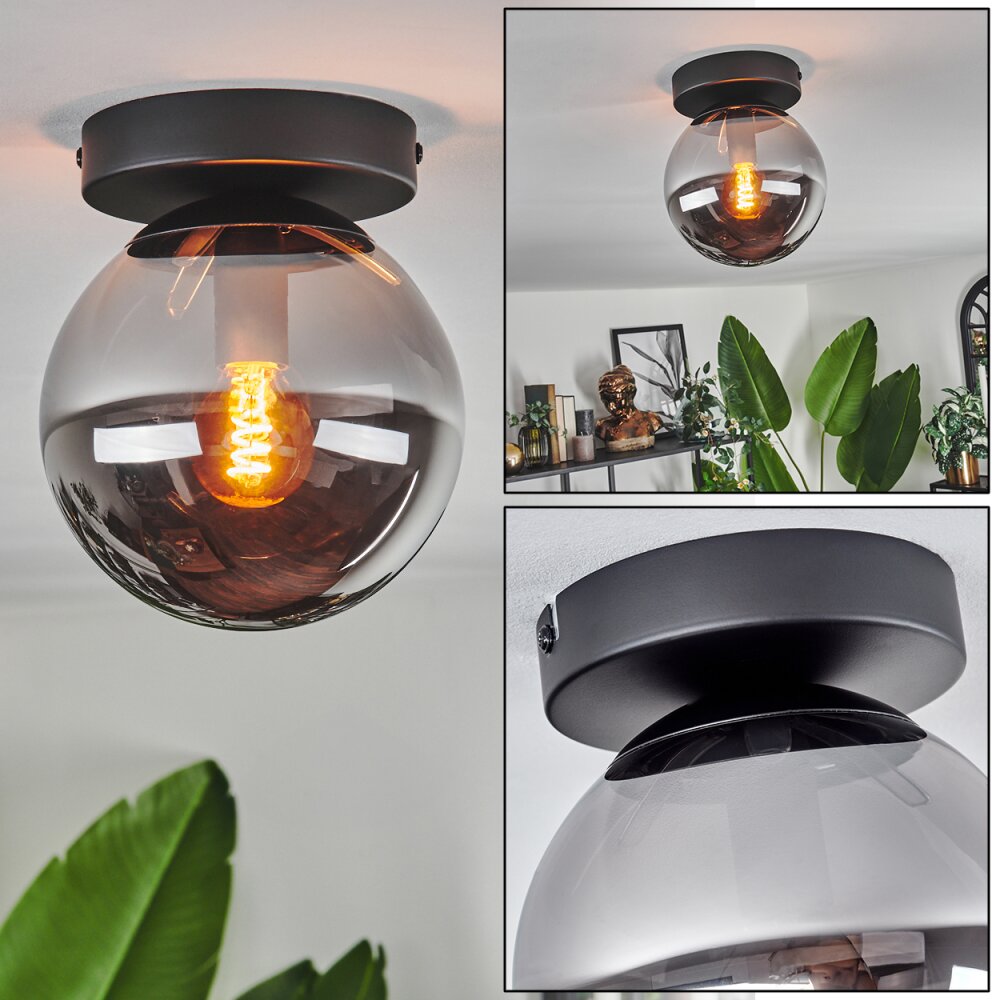 Gastor Deckenleuchte Glas 15 cm Rauchfarben, 1-flammig main product photo