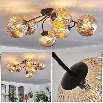 Chehalis Deckenleuchte Bernsteinfarben, 6-flammig Chehalis Deckenleuchte Bernsteinfarben, 6-flammig