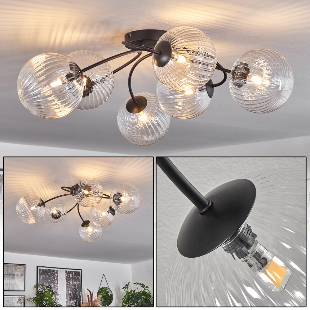 Chehalis Deckenleuchte Klar, 6-flammig main product photo