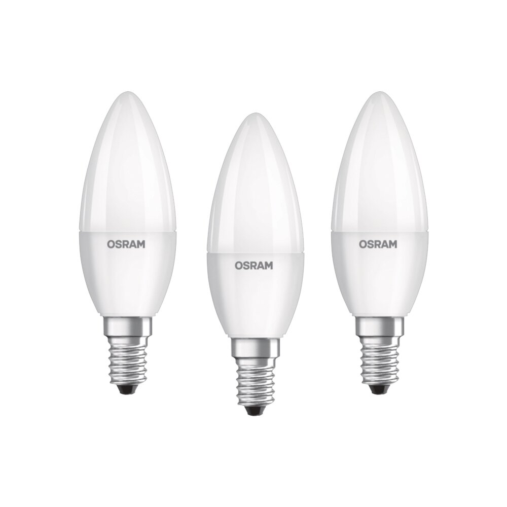Osram LED 3er Set E14 4,9 Watt 2700 Kelvin 470 Lumen main product photo