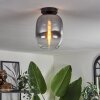 Apedo Deckenleuchte Glas 20 cm Klar, Rauchfarben, 1-flammig