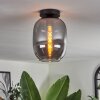 Apedo Deckenleuchte Glas 20 cm Rauchfarben, 1-flammig