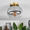 Apedo Deckenleuchte Glas 20 cm Messing, 1-flammig