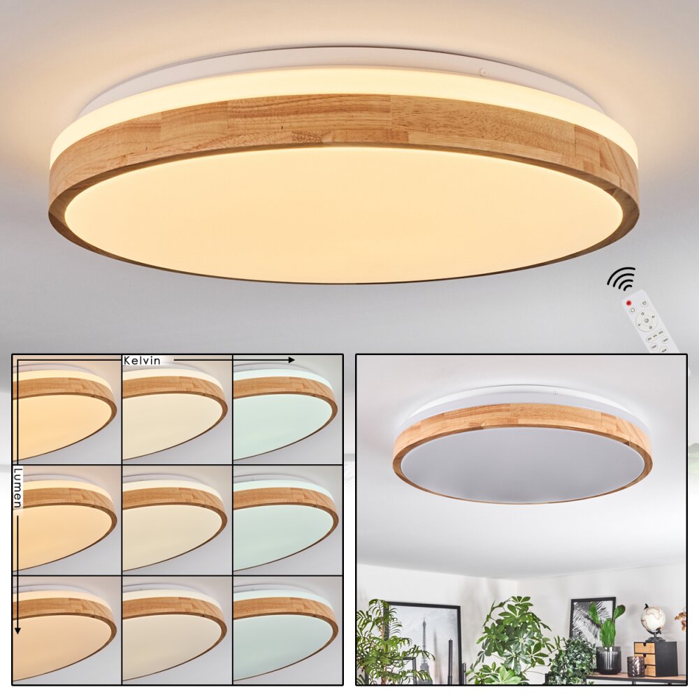 Sofo Deckenleuchte LED Weiß, 1-flammig, Fernbedienung main product photo