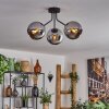 Koyoto Deckenleuchte Glas 15 cm Chrom, Rauchfarben, 3-flammig