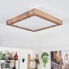 Bealeton Deckenleuchte LED Braun, Holzoptik, 1-flammig