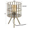 OUDESTOIF Tischleuchte Transparent, Klar, 1-flammig