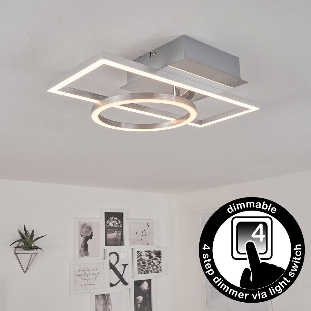 Buren Deckenleuchte LED Nickel-Matt, 1-flammig main product photo