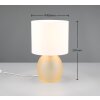 Trio VELA Tischleuchte Braun, Gold, 1-flammig