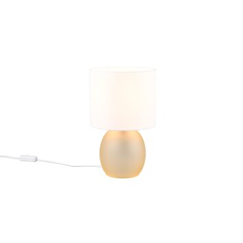 Trio VELA Tischleuchte Braun, Gold, 1-flammig