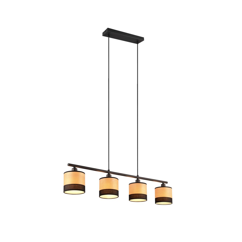 Reality BOLZANO Pendelleuchte Schwarz, 4-flammig main product photo