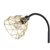 Reality HAVAL Stehlampe Schwarz-Gold, 2-flammig