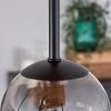 Chehalis Deckenleuchte Glas 10 cm Naturfarben, Schwarz, 5-flammig