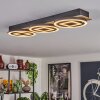 Taboneira Deckenleuchte LED Naturfarben, Schwarz, 3-flammig