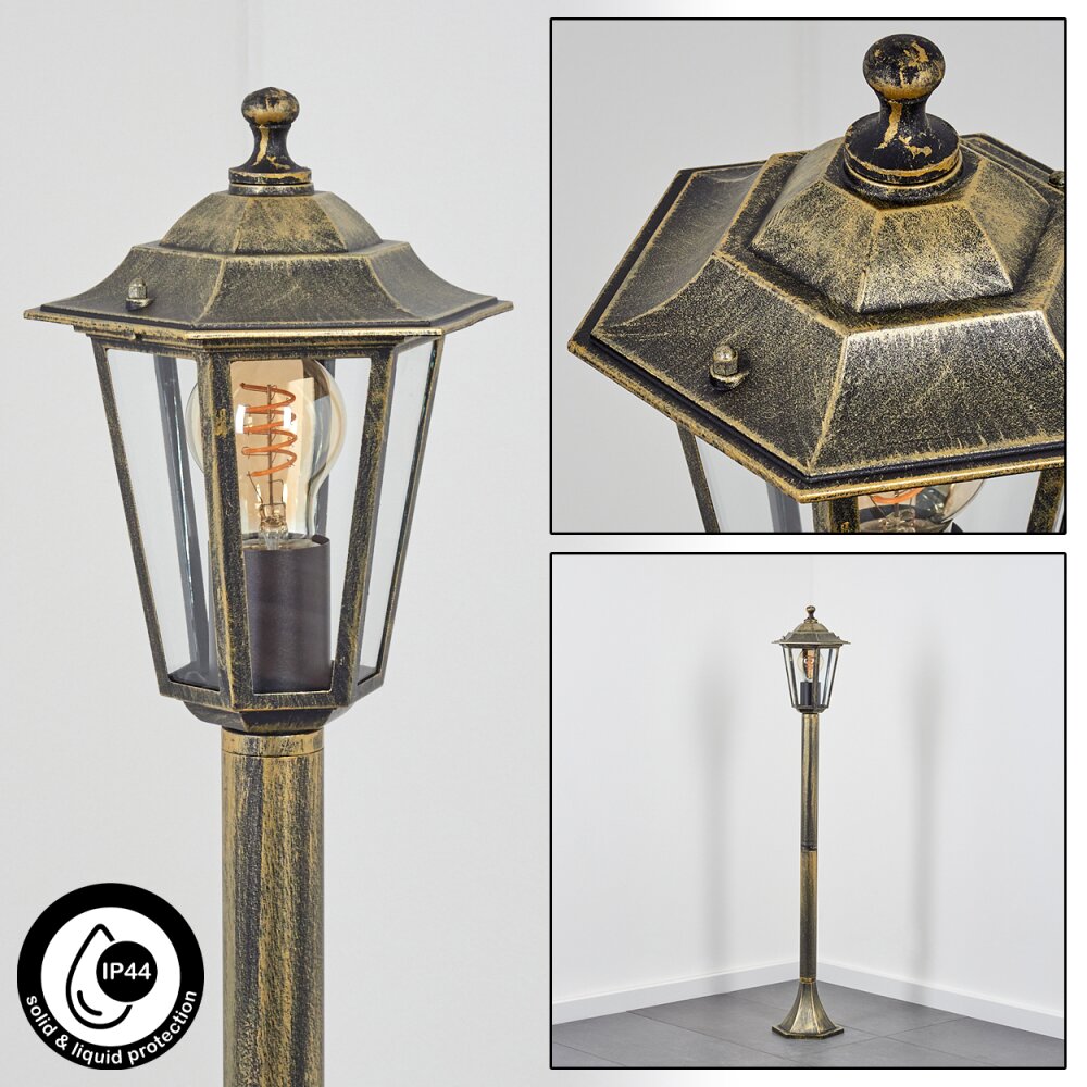 Loria Wegeleuchte Braun, Gold, Schwarz, 1-flammig main product photo
