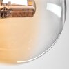 Chehalis Deckenleuchte Glas 10 cm Bernsteinfarben, Klar, 8-flammig