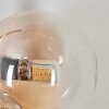 Chehalis Wandleuchte Glas 10 cm, 12 cm Bernsteinfarben, Klar, 3-flammig