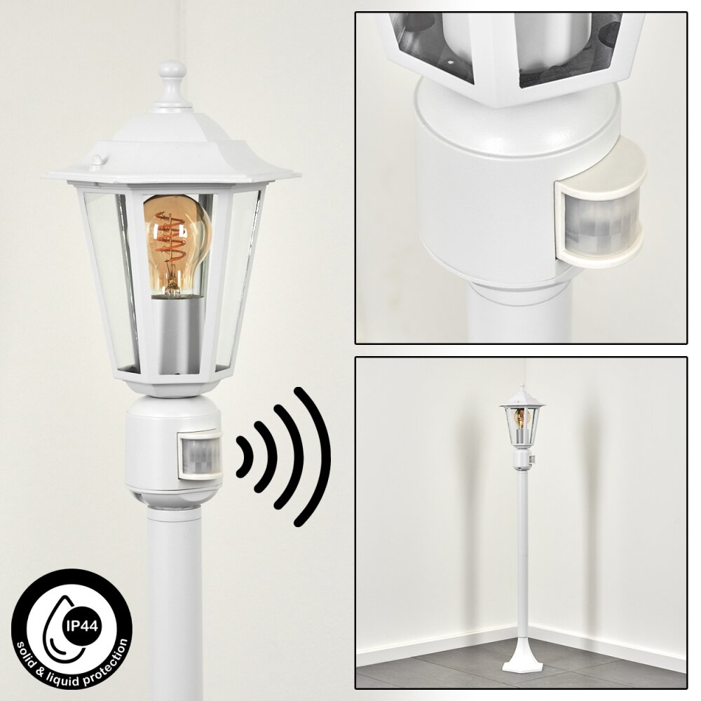 Loria Wegeleuchte Weiß, 1-flammig, Bewegungsmelder main product photo