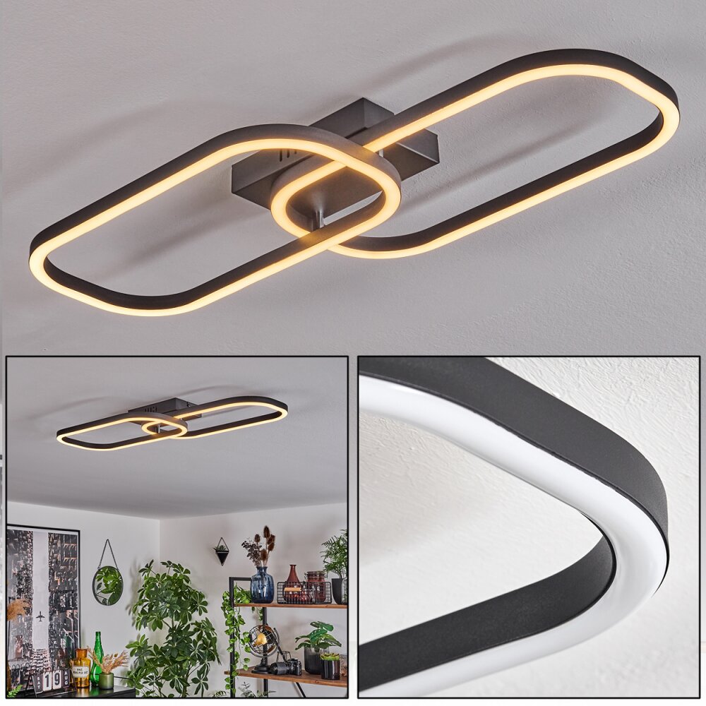 Silla Deckenleuchte LED Schwarz, 1-flammig main product photo