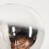 Bernado Stehleuchte Glas 12 cm Klar, Rauchfarben, 3-flammig