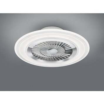 Reality Flaga Deckenventilator LED Weiß, 1-flammig, Fernbedienung