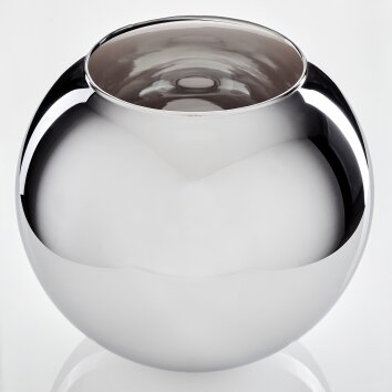 Glaslampenschirm Koyoto Ersatzglas 30 cm Chrom, Rauchfarben