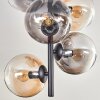 Gastor Deckenleuchte Glas 15 cm Bernsteinfarben, Klar, Rauchfarben, 6-flammig