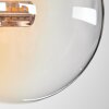 Chehalis Deckenleuchte Glas 12 cm Bernsteinfarben, Klar, Rauchfarben, 4-flammig