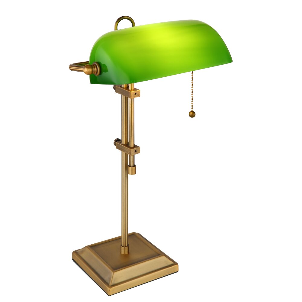 Globo ANTIQUE Bankerlampe Altmessing, 1-flammig main product photo