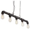 Globo Bayuda Pendelleuchte Schwarz, 5-flammig