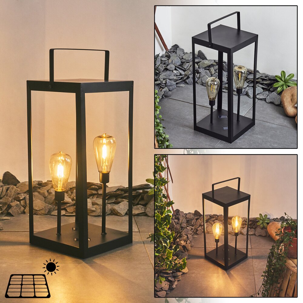 Sciolze Solarleuchte LED Schwarz, Transparent, Klar, 2-flammig main product photo