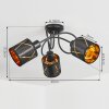 Opatija Deckenleuchte Schwarz, 3-flammig Opatija Deckenleuchte Schwarz, 3-flammig