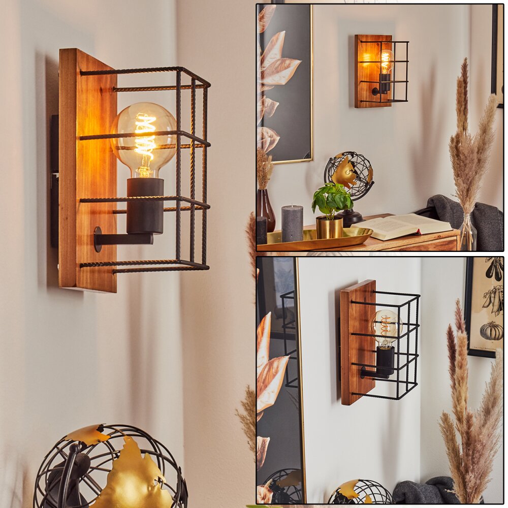 Fevaag Wandleuchte Naturfarben, Schwarz, 1-flammig main product photo