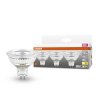 OSRAM 3er Set LED Star GU5.3 6,5 Watt 2700 Kelvin 621 Lumen Transparent, 3-flammig