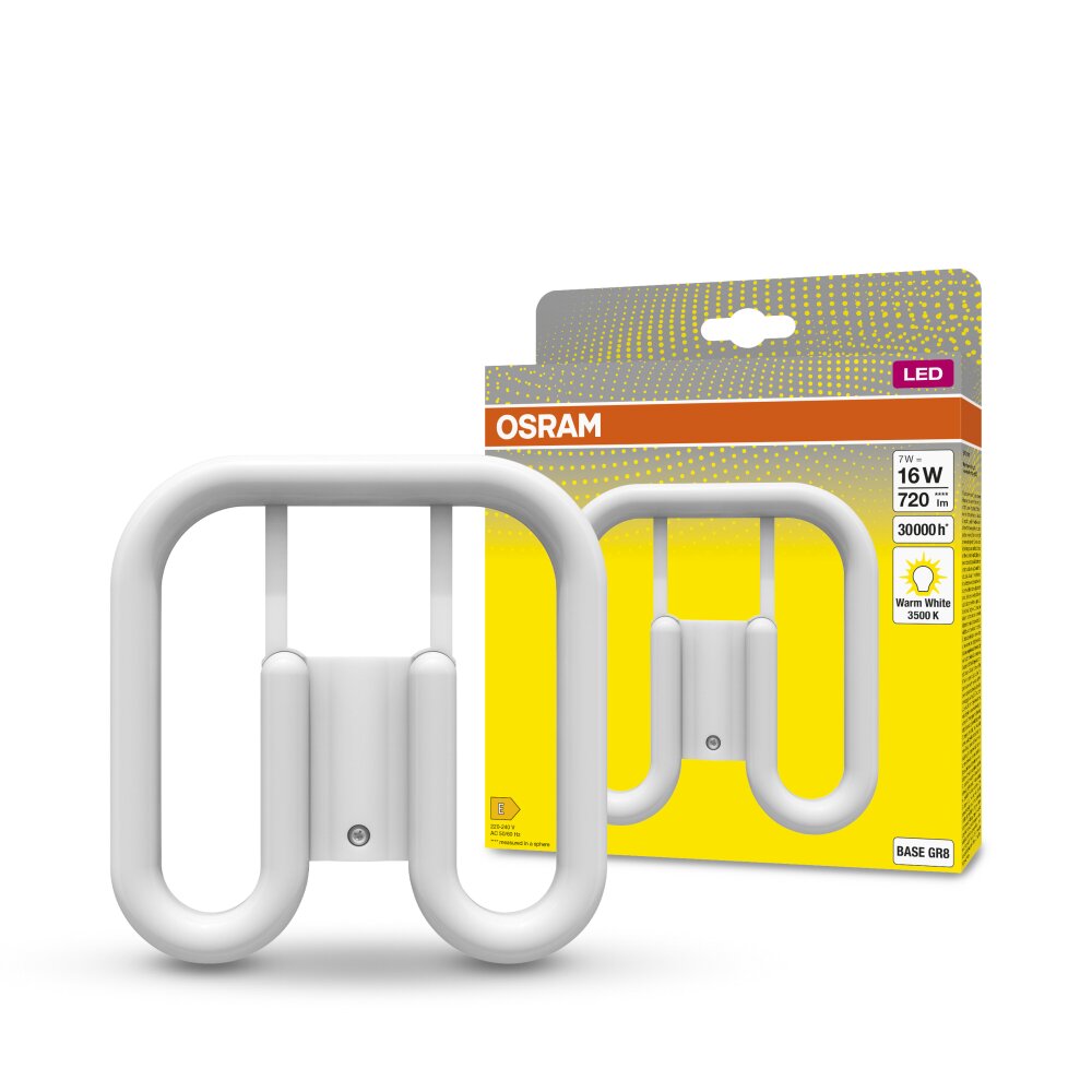 OSRAM DULUX GR8 7 Watt 3500 Kelvin 720 Lumen main product photo