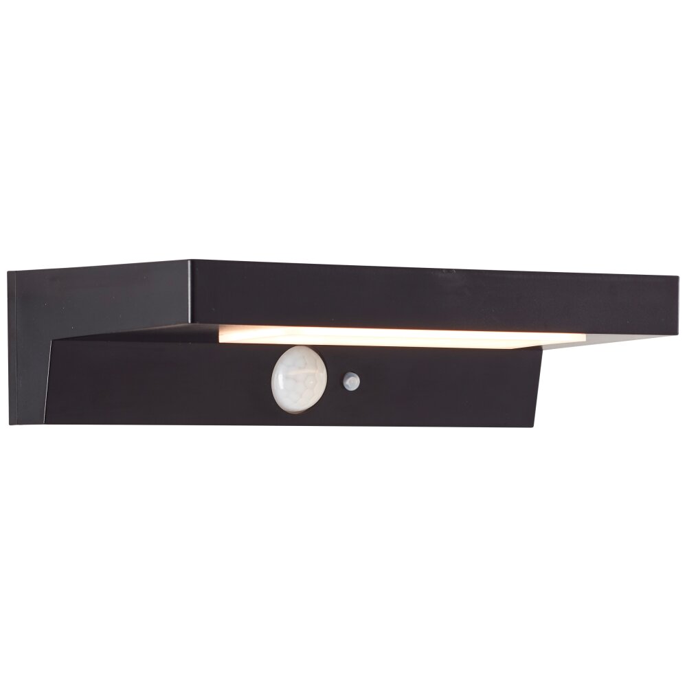 Brilliant Barker Außenwandleuchte LED Schwarz, 1-flammig, Bewegungsmelder main product photo