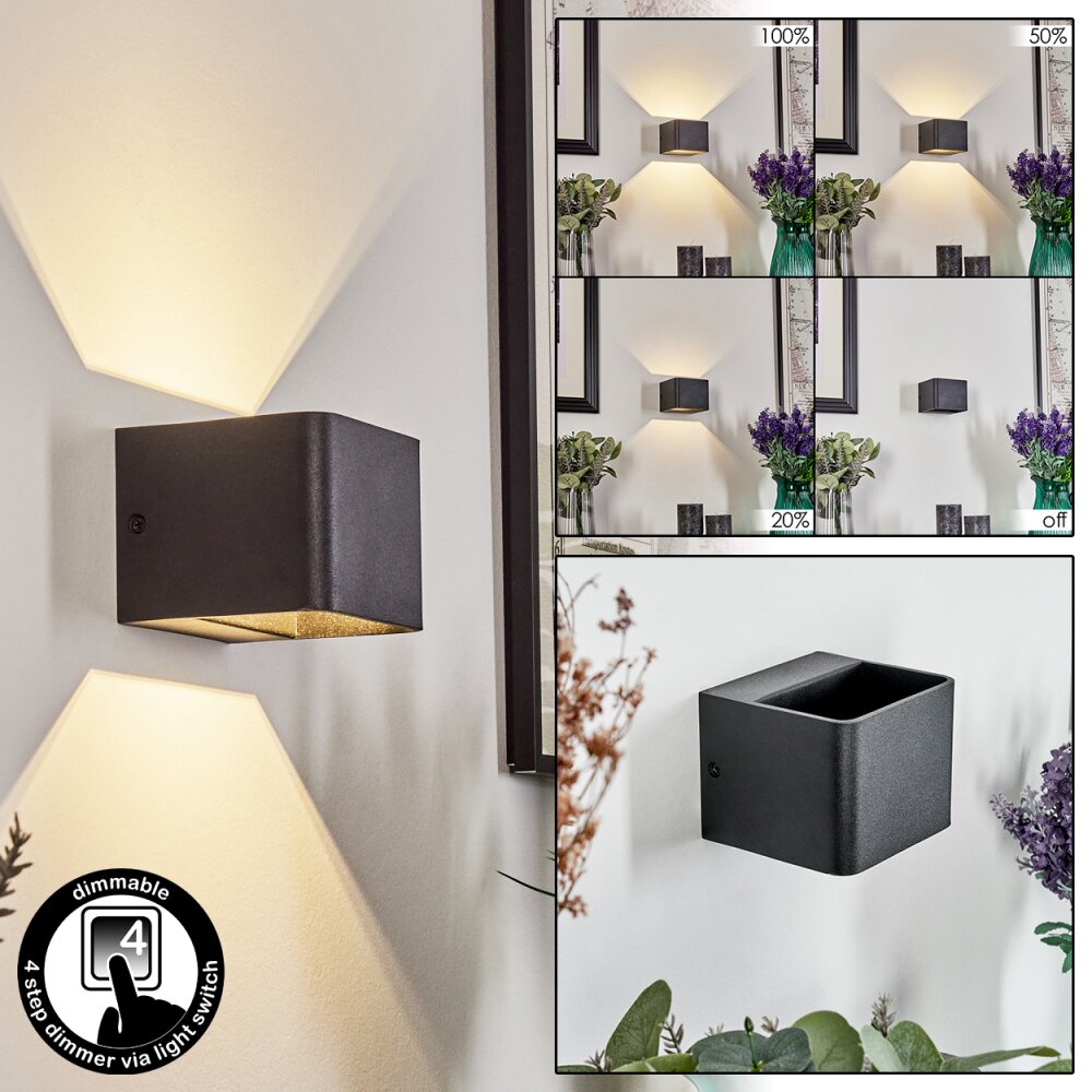 Chuitna Wandleuchte LED Schwarz, 1-flammig main product photo