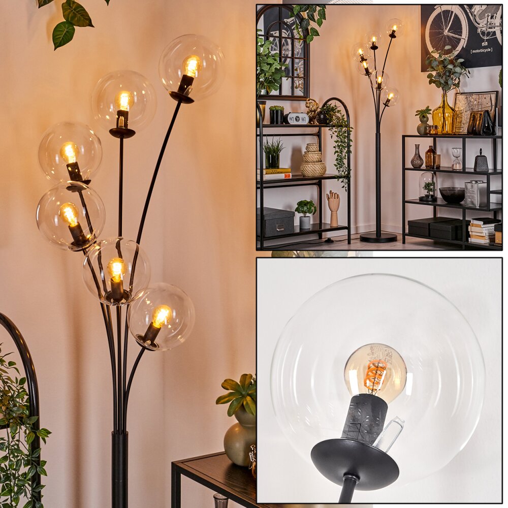 Gastor Stehleuchte Glas 15 cm Klar, 6-flammig main product photo