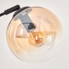 Koyoto Stehleuchte Glas 15 cm Bernsteinfarben, Klar, Rauchfarben, 5-flammig
