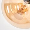 Koyoto Stehleuchte Glas 15 cm Bernsteinfarben, Klar, Rauchfarben, 5-flammig